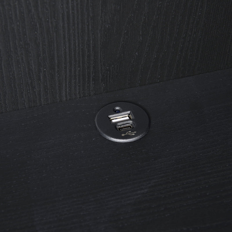 Geary - 3 Shelf Bookcase With USB Charging And Lockable Top Drawer