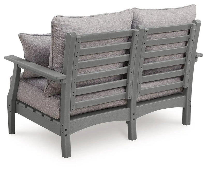 Cove Beach - Loveseat With Cushion - Gray by Unique Piece Furniture