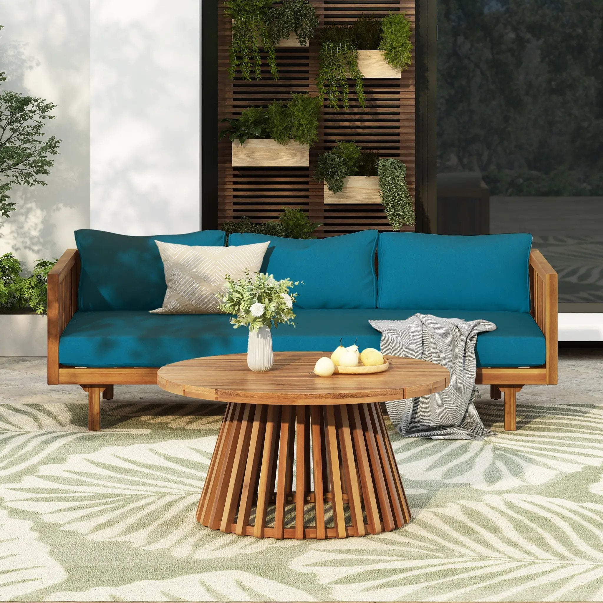 Acacia Wood Patio Furniture Set by HouseOfZazla