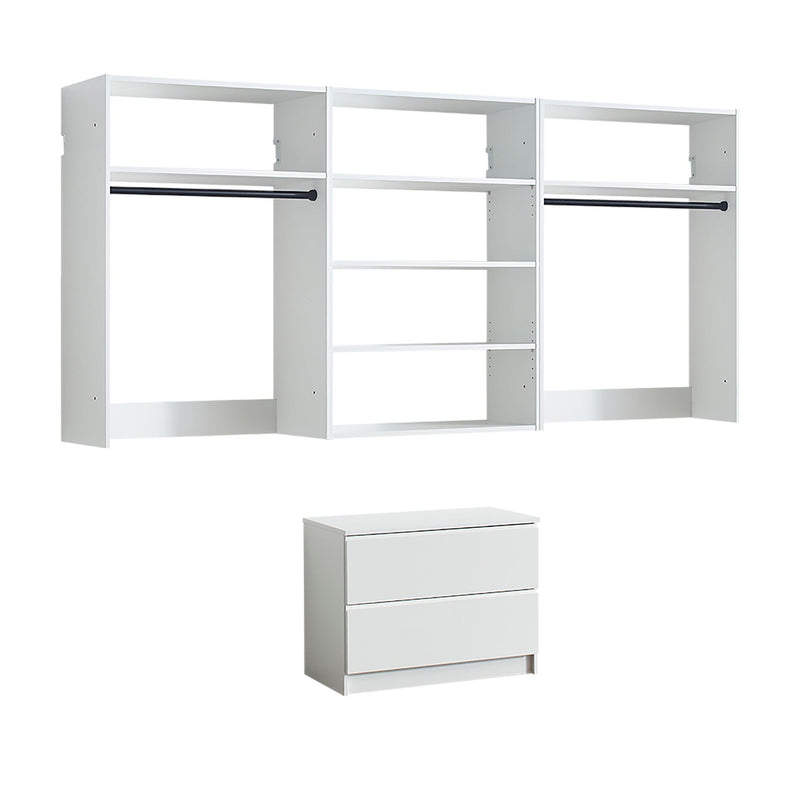 Devi - Wall Mounted Closet System With Modular Units by HouseOfZazla