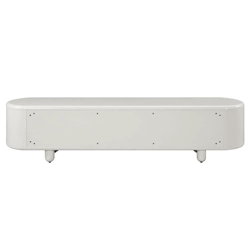 Keely - TV Stand - White High Gloss by Unique Piece Furniture