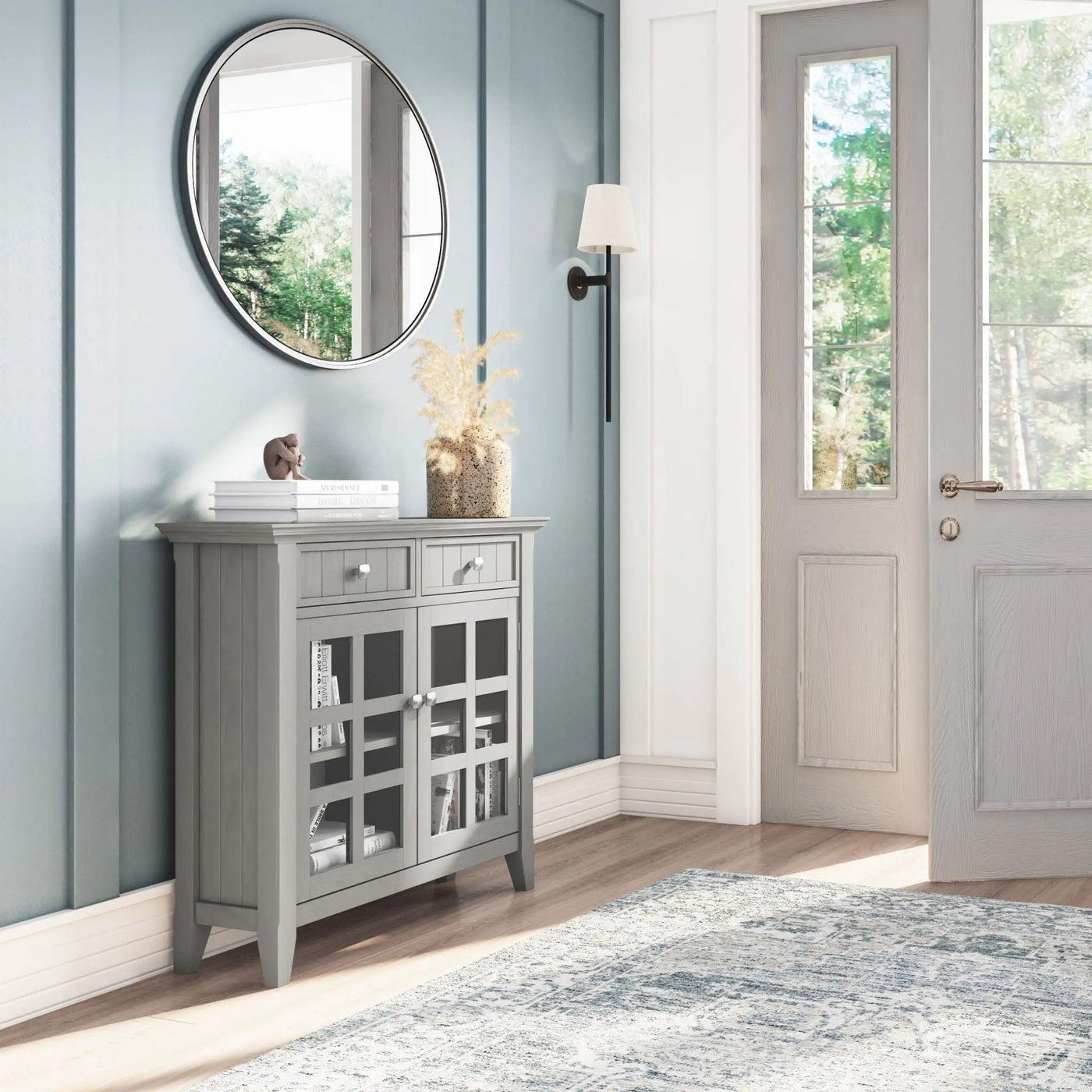 Acadian - Handcrafted Entryway Storage Cabinet by Unique Piece Furniture