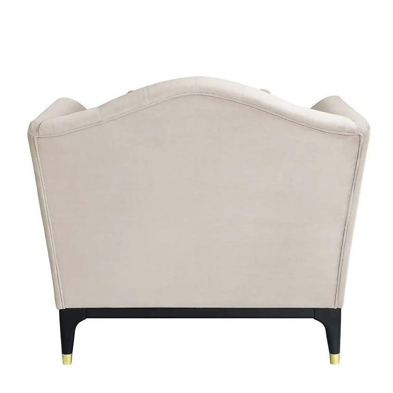 Tayden - Chair With 2 Pillows - Beige Velvet by Unique Piece Furniture