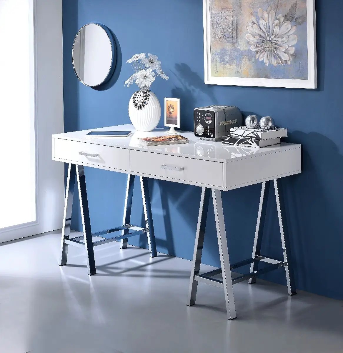 Coleen - Writing Desk With USB by Unique Piece Furniture