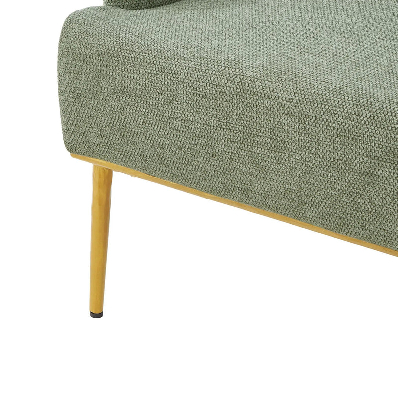 Modern Elegance Accent Chair With Curved Backrest by HouseOfZazla