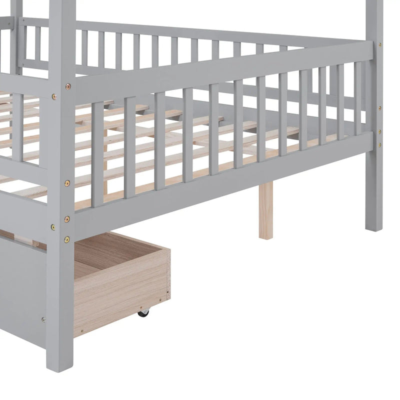 House Bed With 2 Drawers by HouseOfZazla