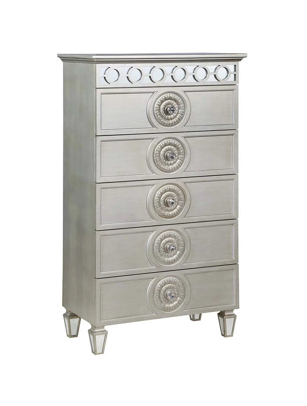 Varian - Chest - Silver & Mirrored by Unique Piece Furniture