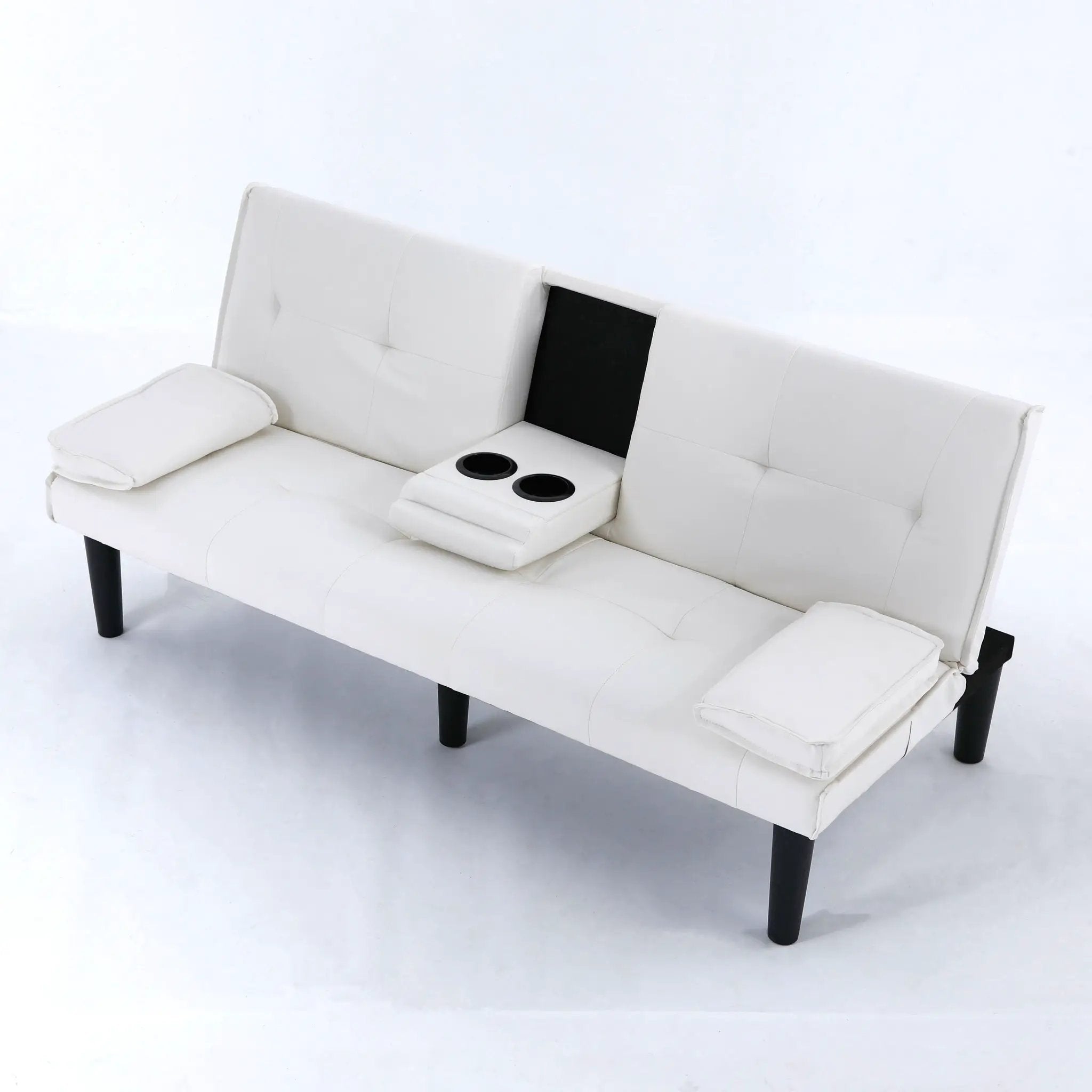 Sofa Bed With Foldable Design And Cup Holder by Unique Piece Furniture