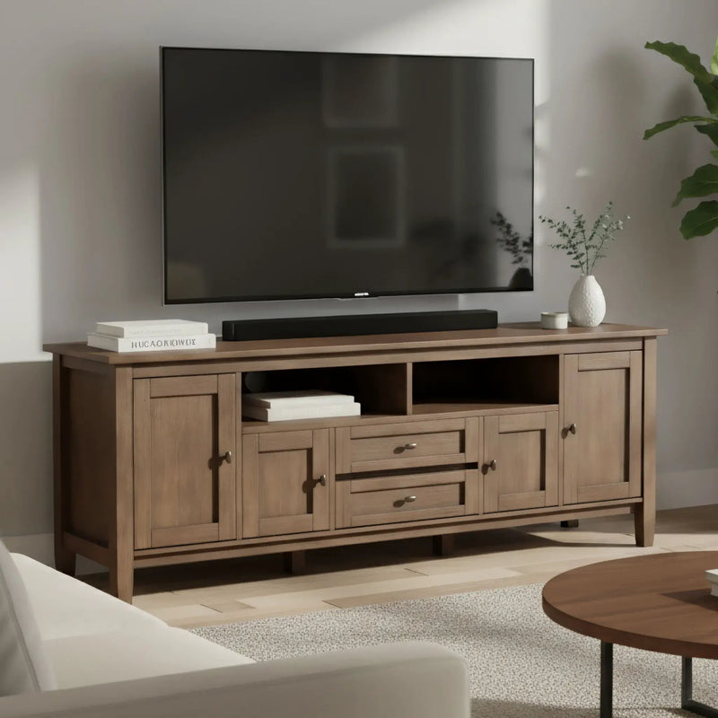 Warm Shaker - Handcrafted TV Media Stand by Unique Piece Furniture