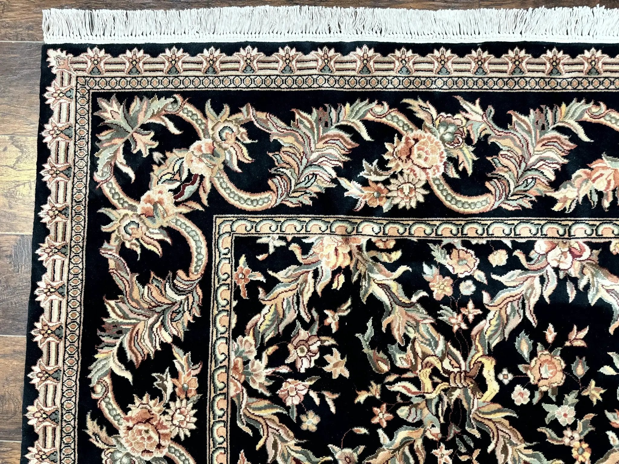 Pak Persian Rug 8x10, Black, Handmade by Jewel Rugs
