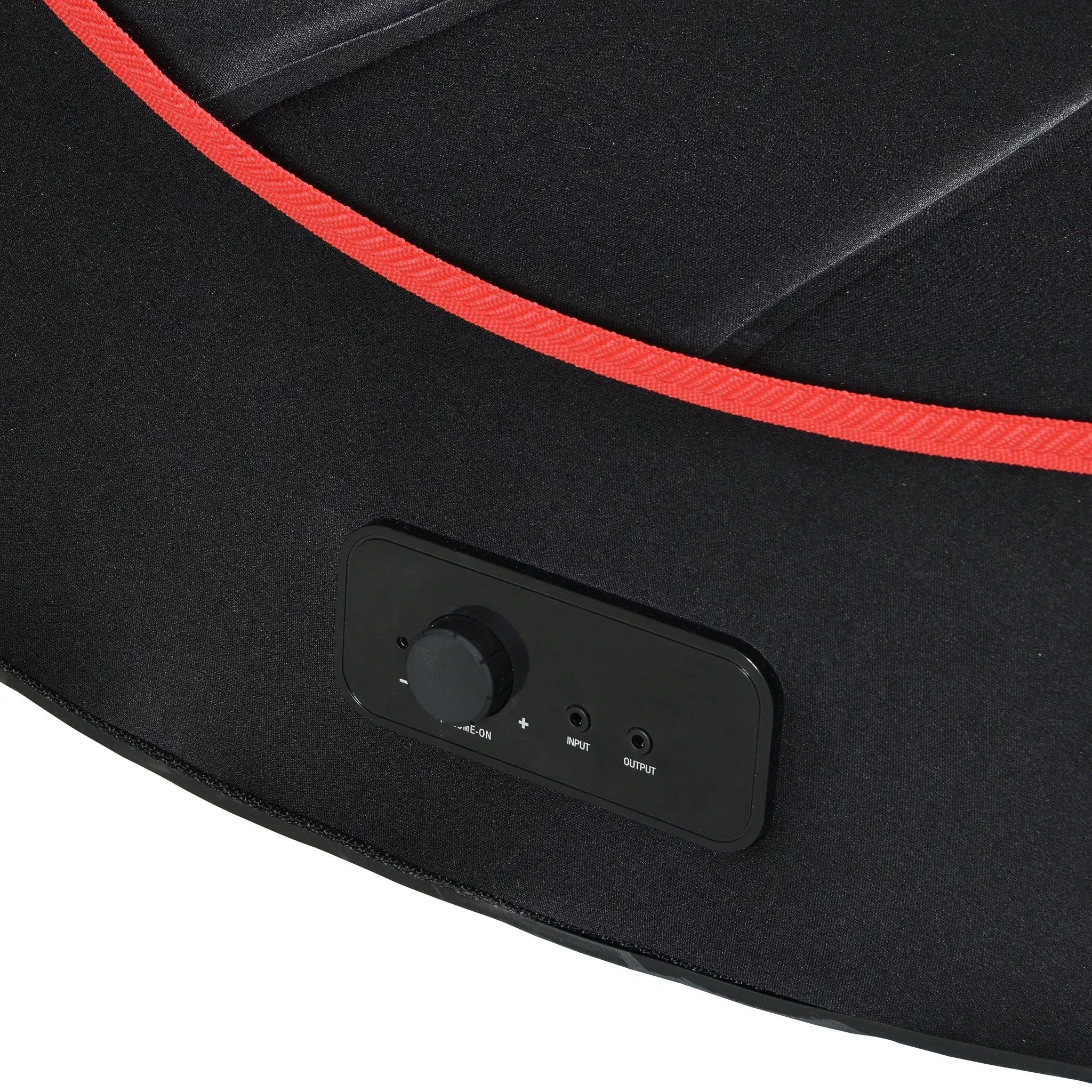 Foldable Gaming Chair With Onboard Speakers, Bluetooth Connection - Black / Red by HouseOfZazla