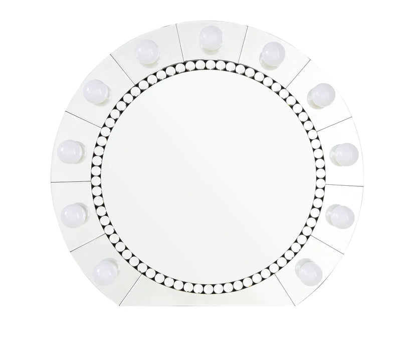 Farai Glam Mirrored & Faux Crystal Diamonds Wall Décor Mirror by HouseOfZazla