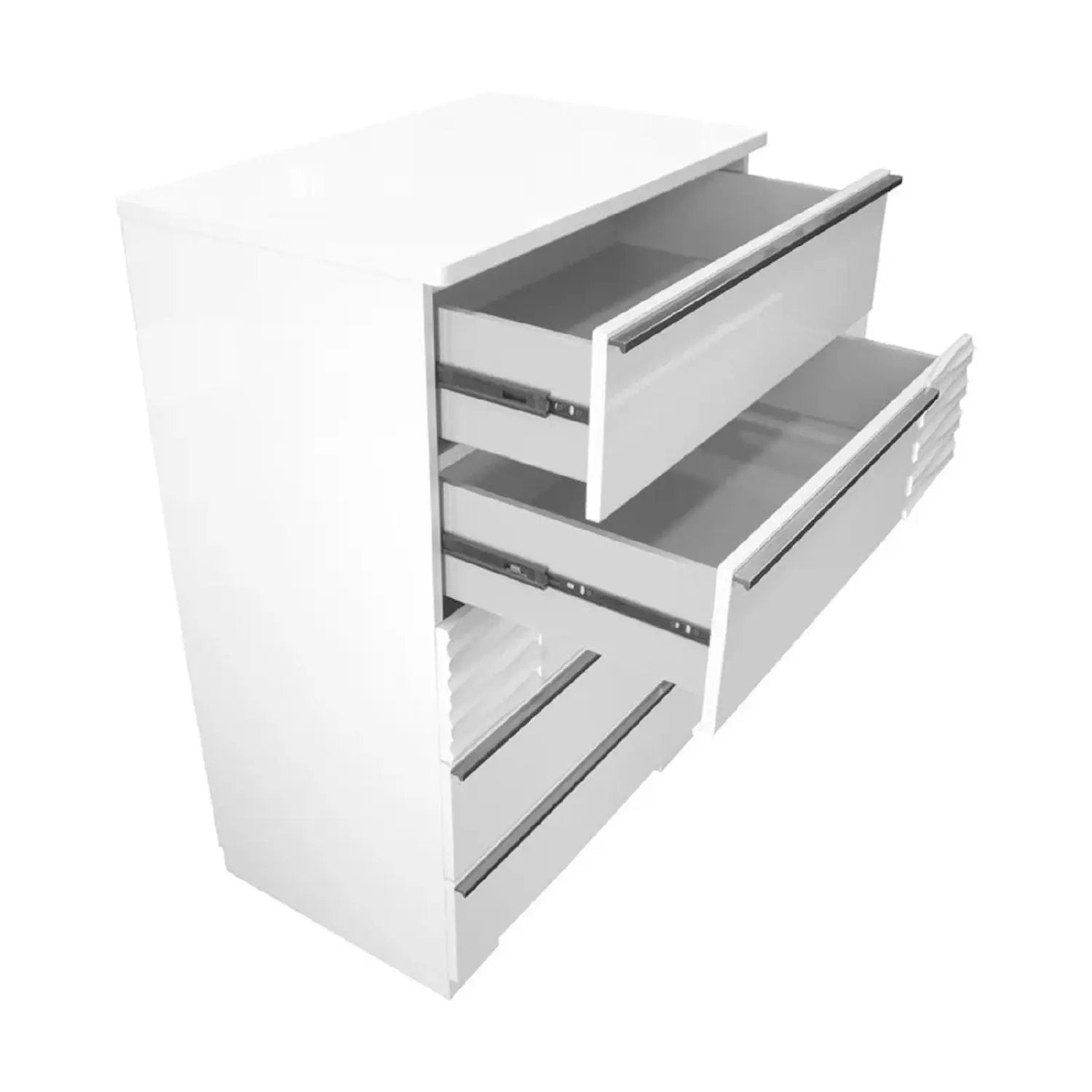 5 Drawer Chest, Bedroom - White by Unique Piece Furniture