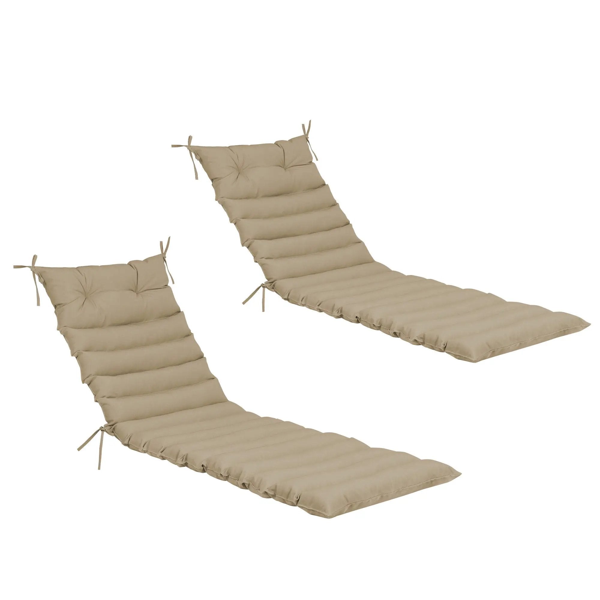 2 Piece Outdoor Chaise Lounge Chair Cushion Set by HouseOfZazla