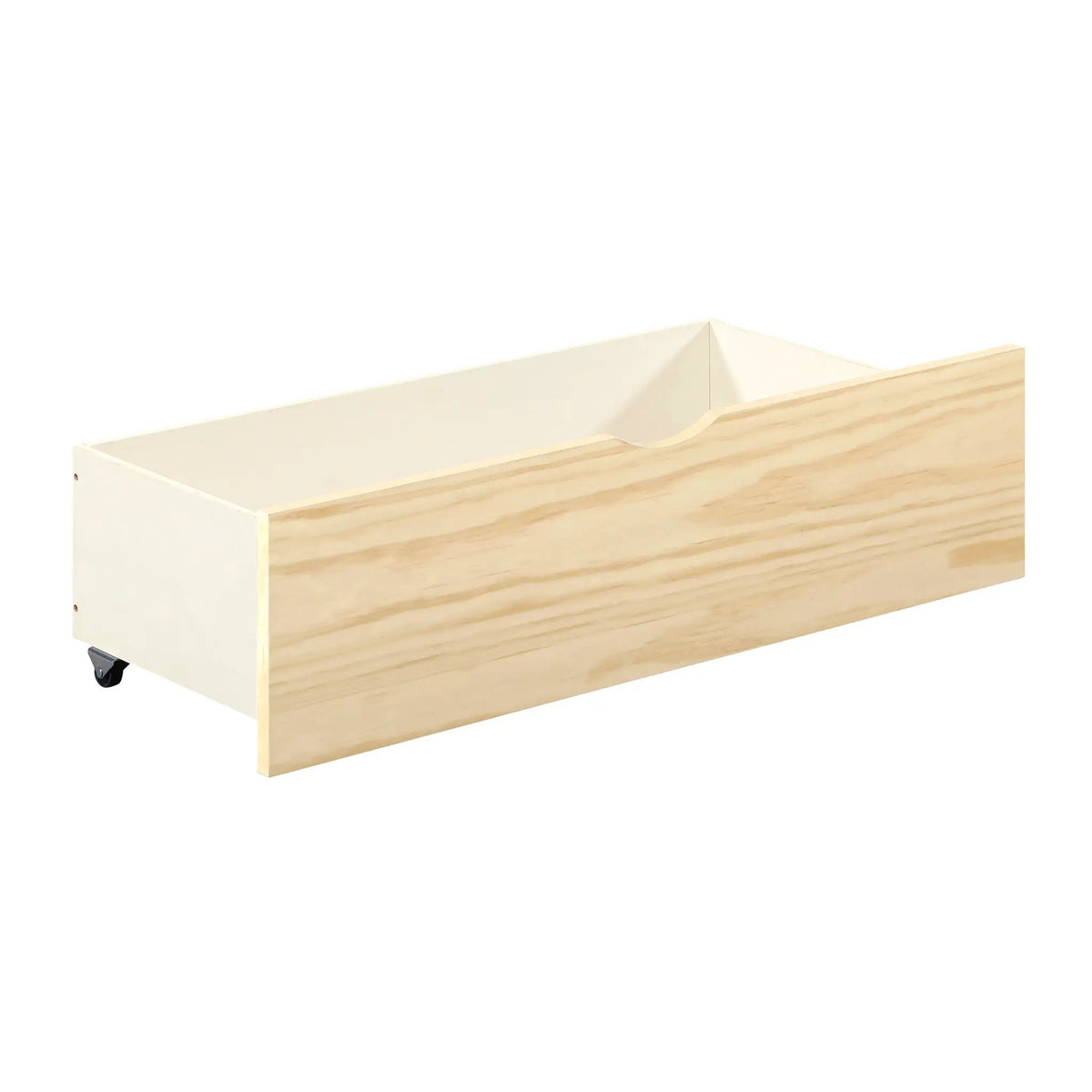 Natural Pine Finish 2pcs Storage Boxes with Caster Wheels by HouseOfZazla