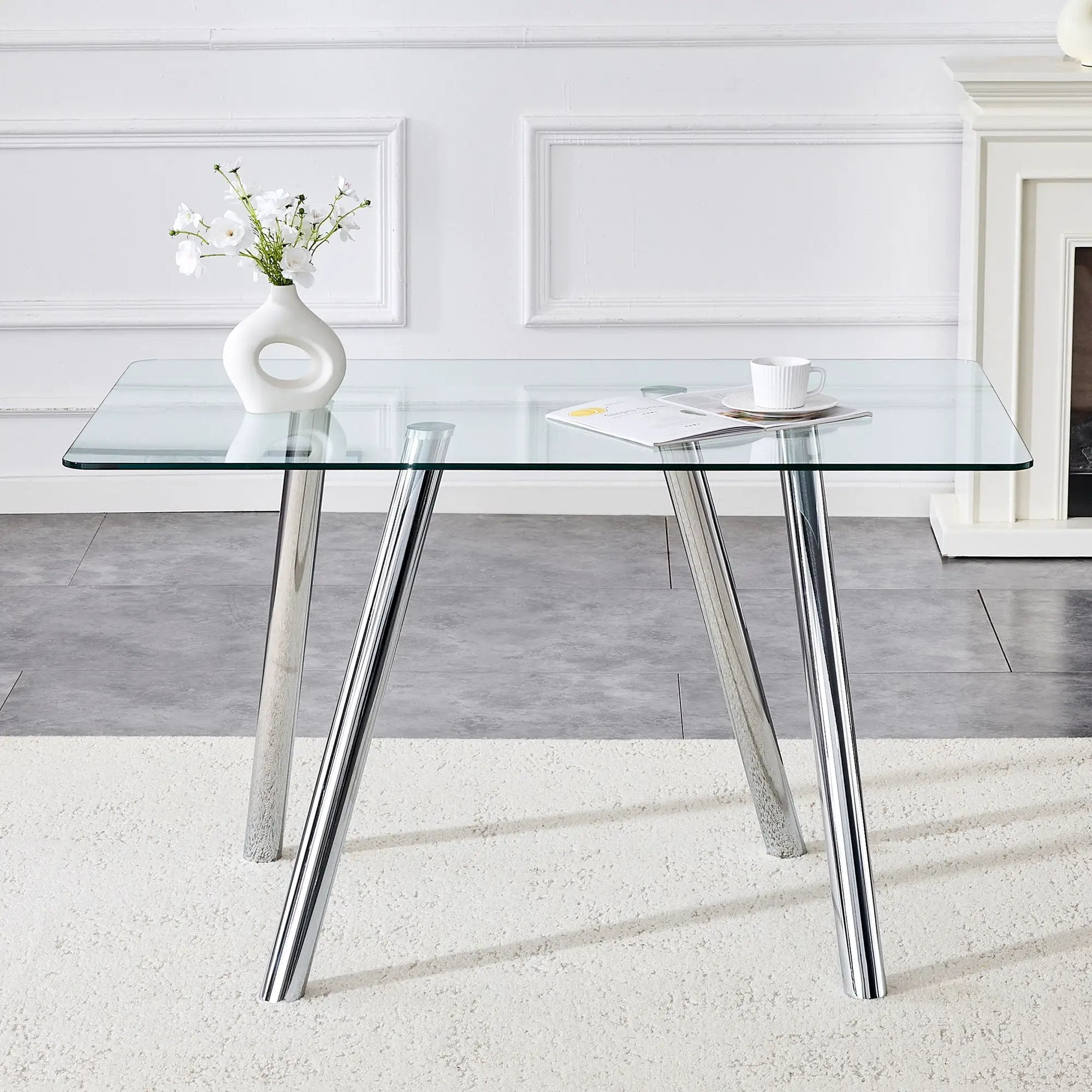 Dining Table With Transparent Surface