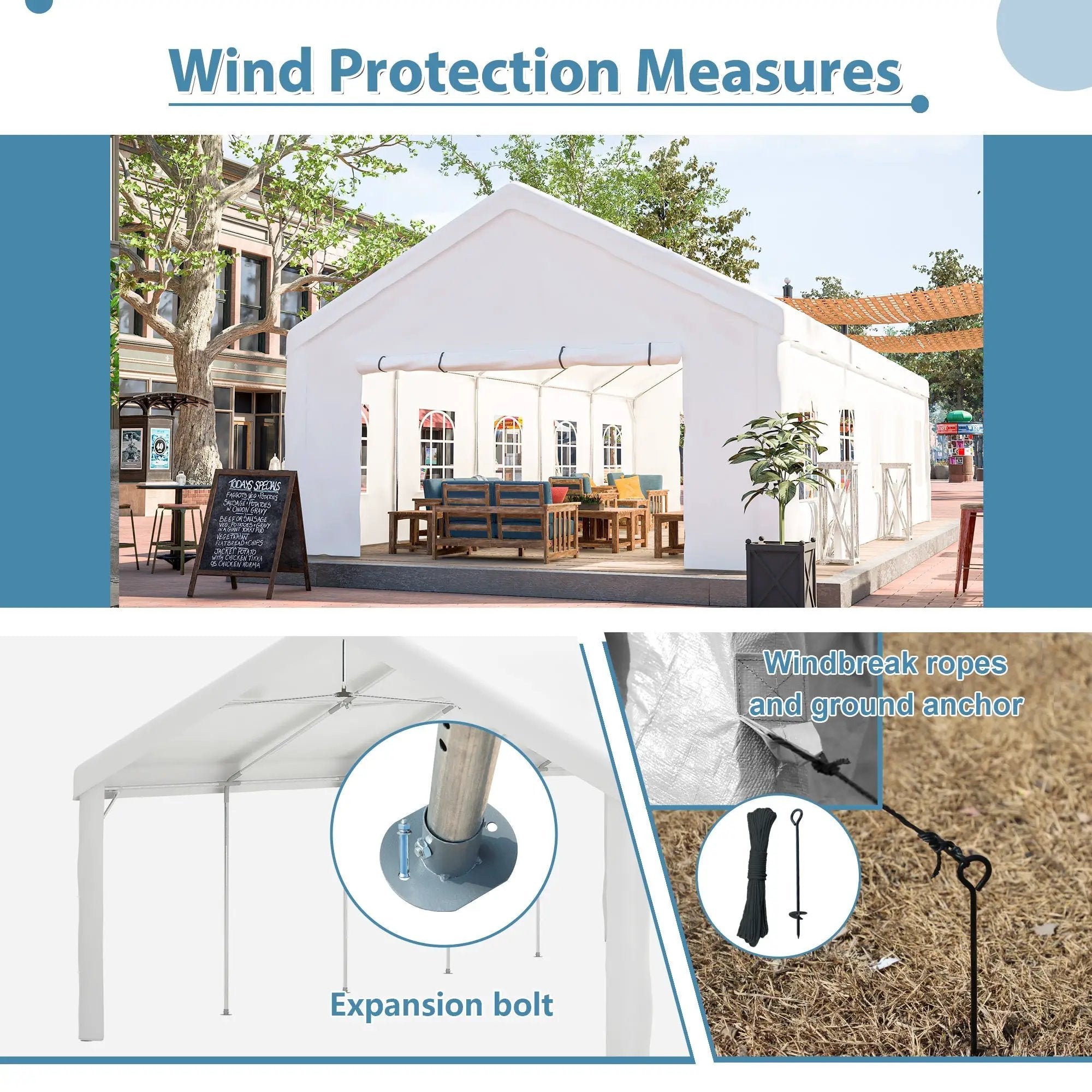 16x32FT Party Tent Heavy Duty Large Wedding Event Shelters by HouseOfZazla