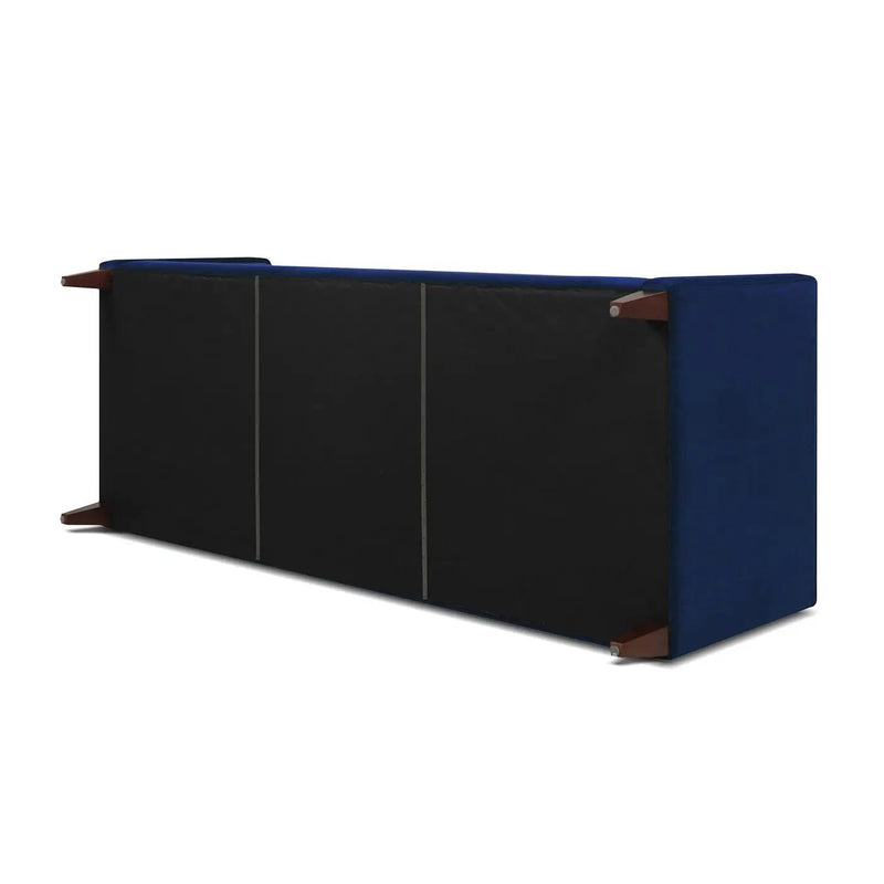 Jack - Modern Tuxedo Tufted Sofa - Navy Blue by Unique Piece Furniture