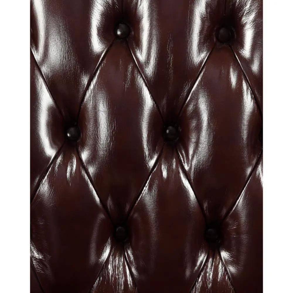 Forsythia - Chair - Espresso Top Grain Leather Match & Walnut by Unique Piece Furniture