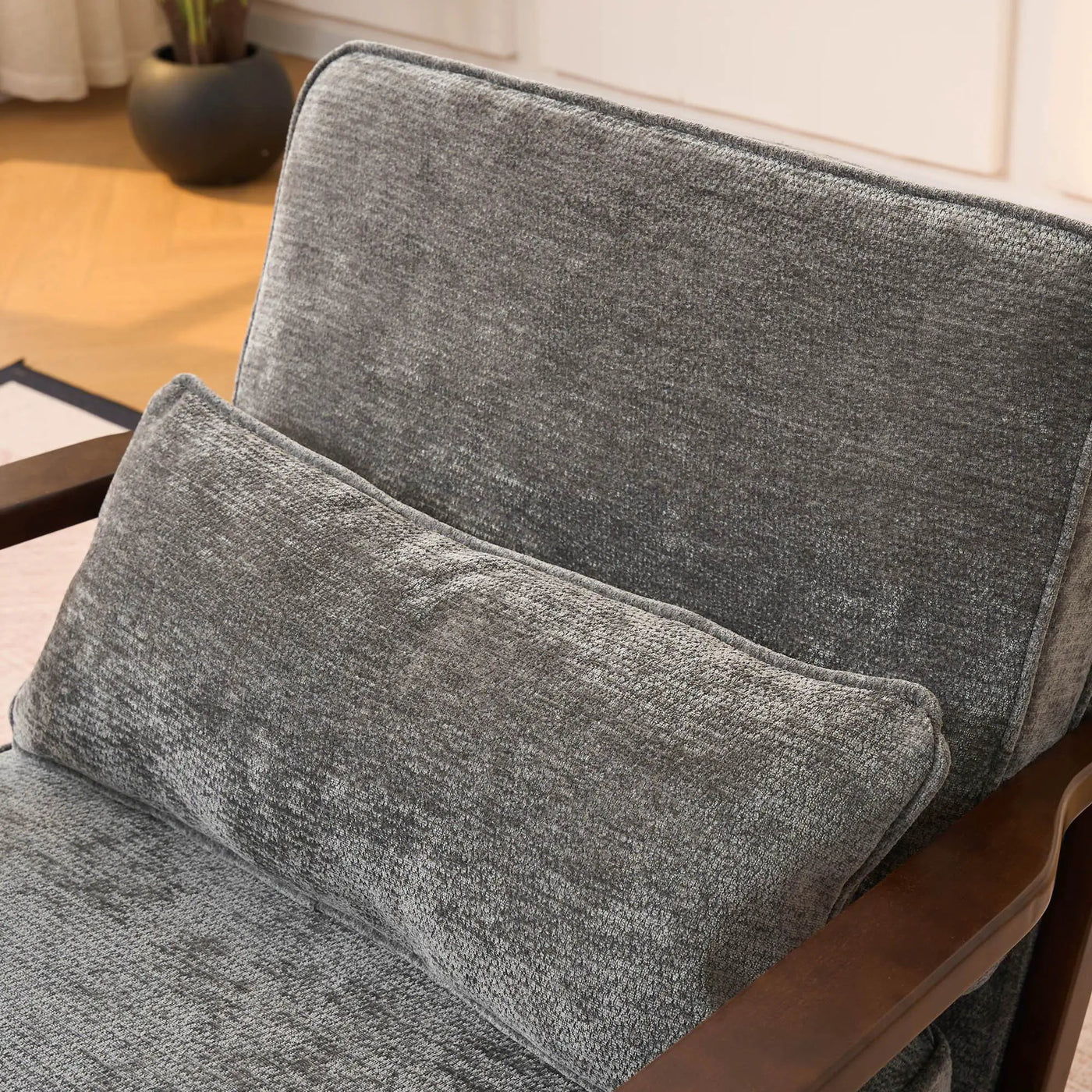 Living Room Chair With Lumbar Pillow by HouseOfZazla