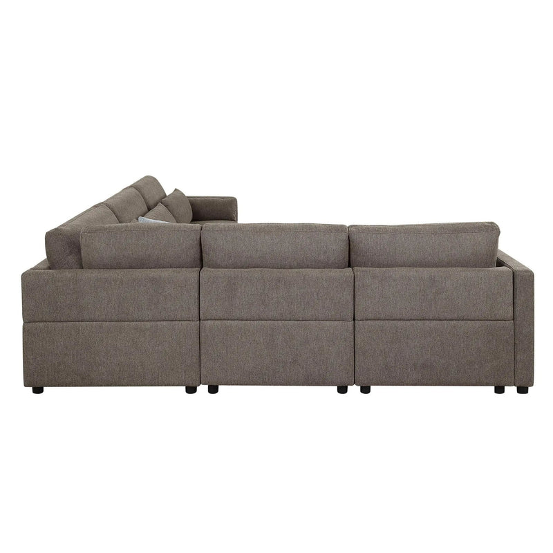 Rylie - Modular Sectional Sofa With Toss Pillows by Unique Piece Furniture