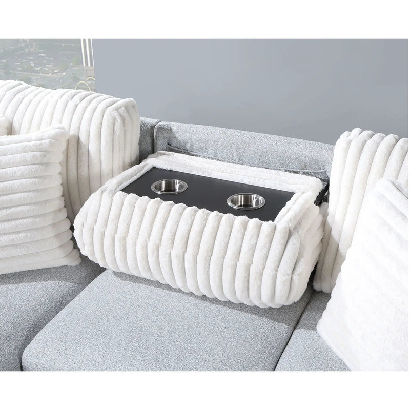 Ford - Reversible Pull Out Sofa Bed - Light Gray by HouseOfZazla