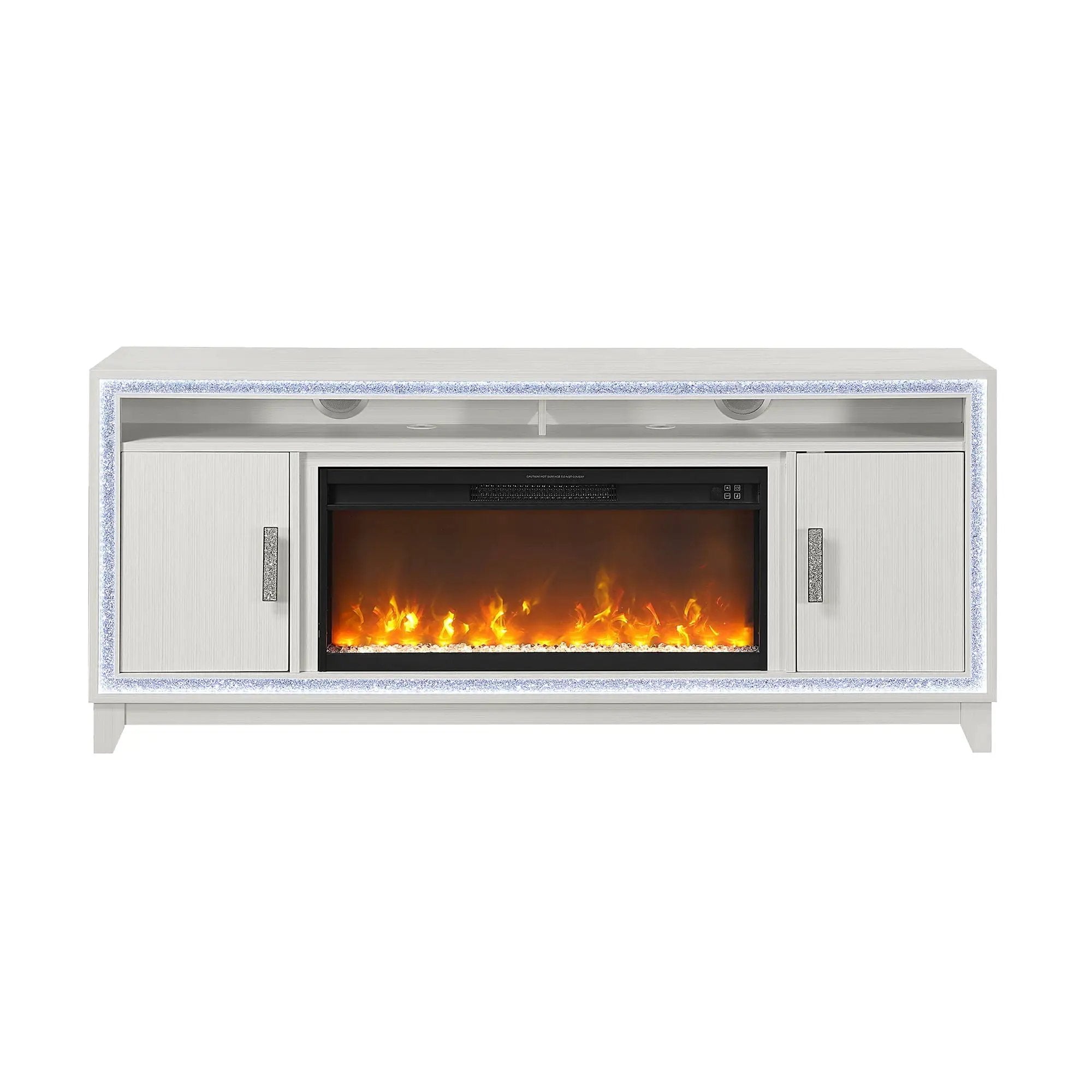 Almera - Fireplace With Adjustable Temperature And LED Options by HouseOfZazla