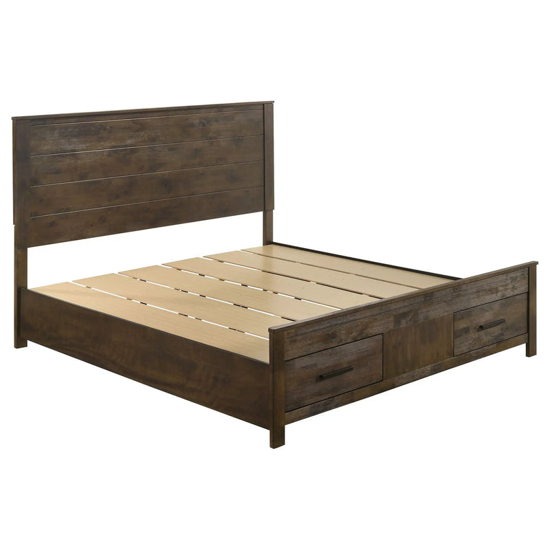 Woodmont 4-piece Eastern King Bedroom Set Golden Brown by Unique Piece Furniture