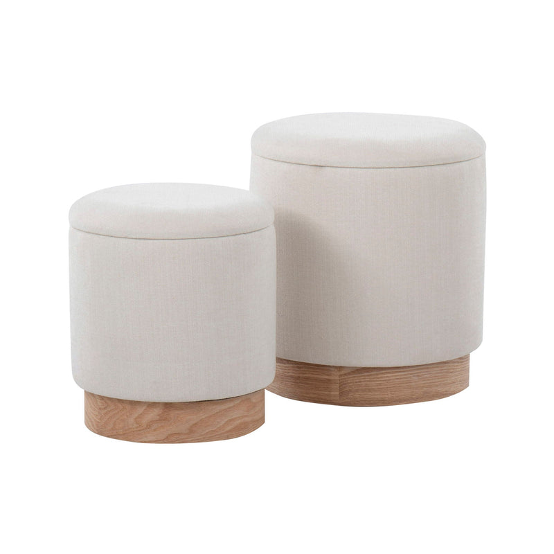 Marla - Contemporary, Nesting Ottoman Set by HouseOfZazla