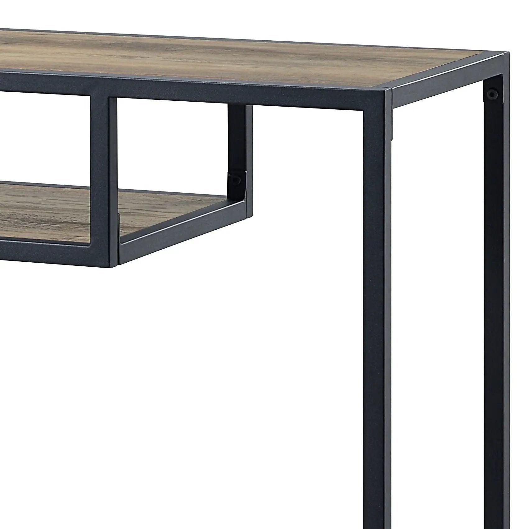 Idella - Sofa Table - Rustic Oak / Black by HouseOfZazla