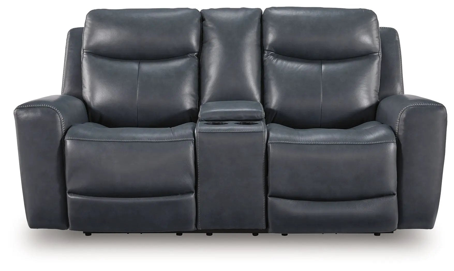 Bexhurst - Power Reclining Loveseat With Console / Adjustable Headrest by Unique Piece Furniture