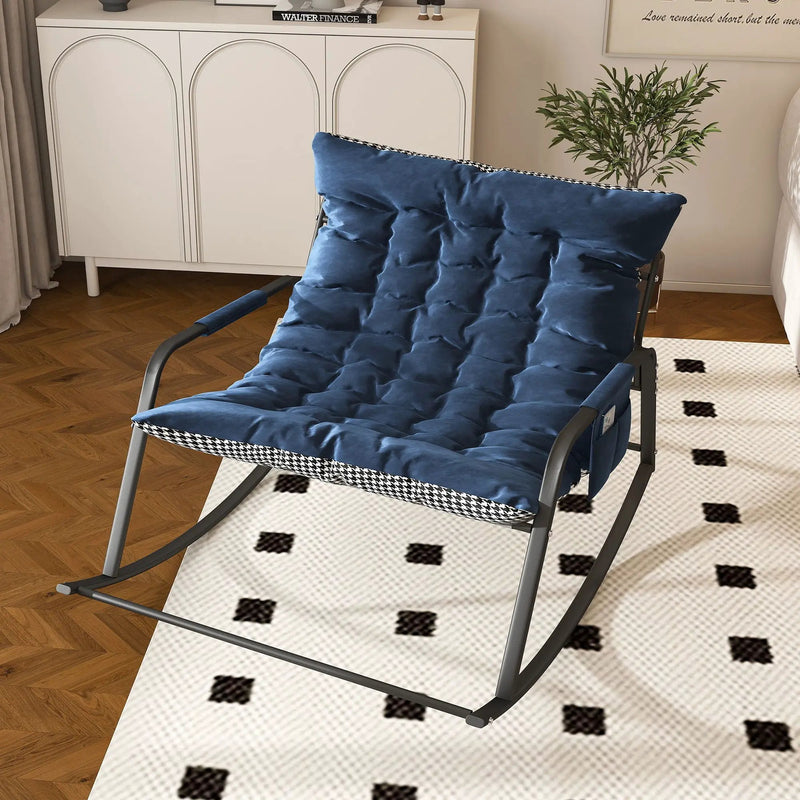 Rocking Chair With Storage, Cushions & Armrests by Unique Piece Furniture