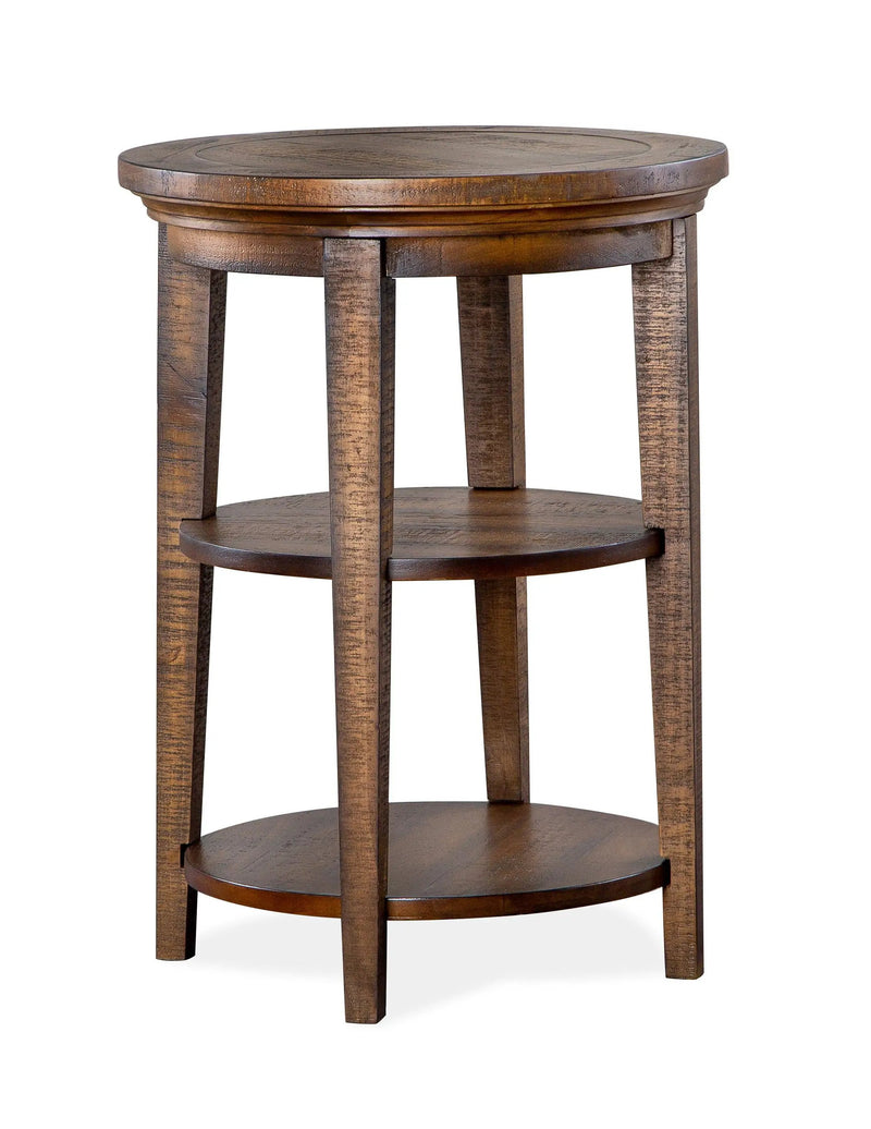 Bay Creek - Round Accent End Table - Toasted Nutmeg by Unique Piece Furniture