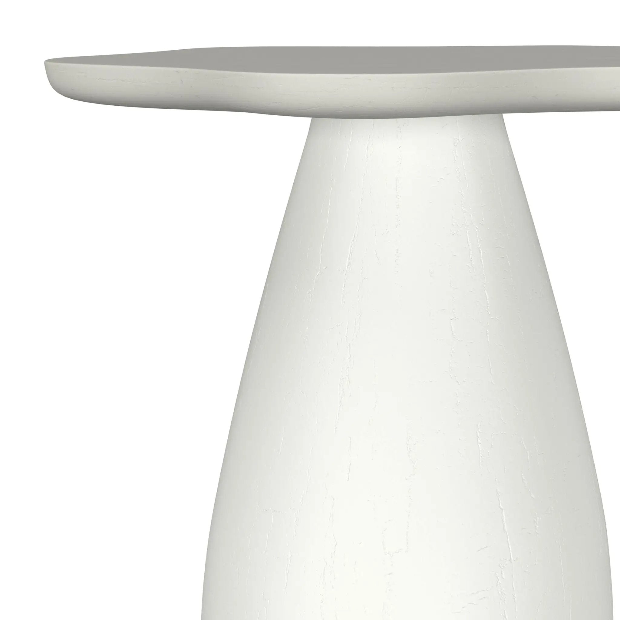 Perth 20-inch Side Table with Cloud-Shaped Top Off White by Unique Piece Furniture