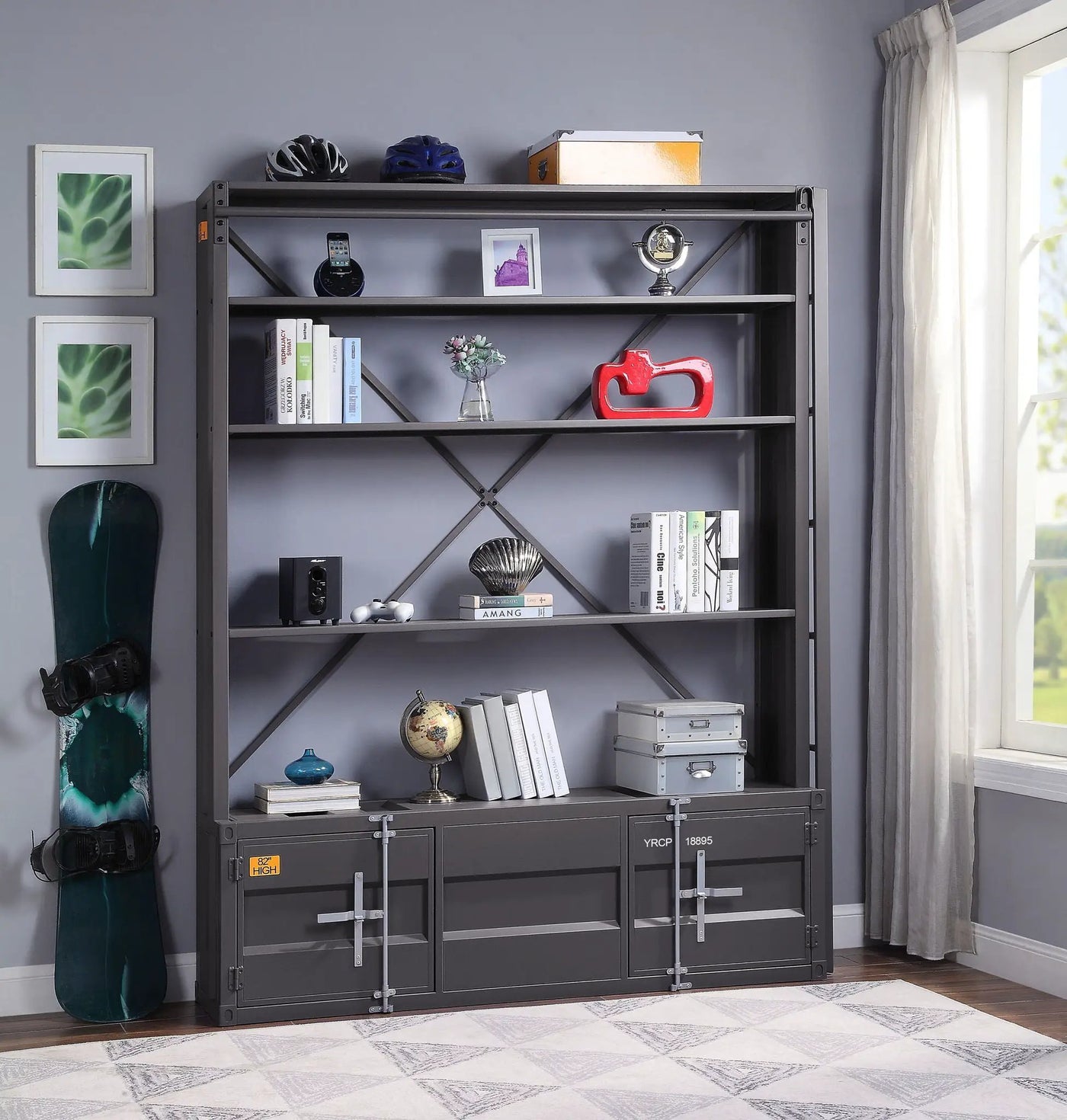 Cargo - Bookshelf & Ladder by Unique Piece Furniture