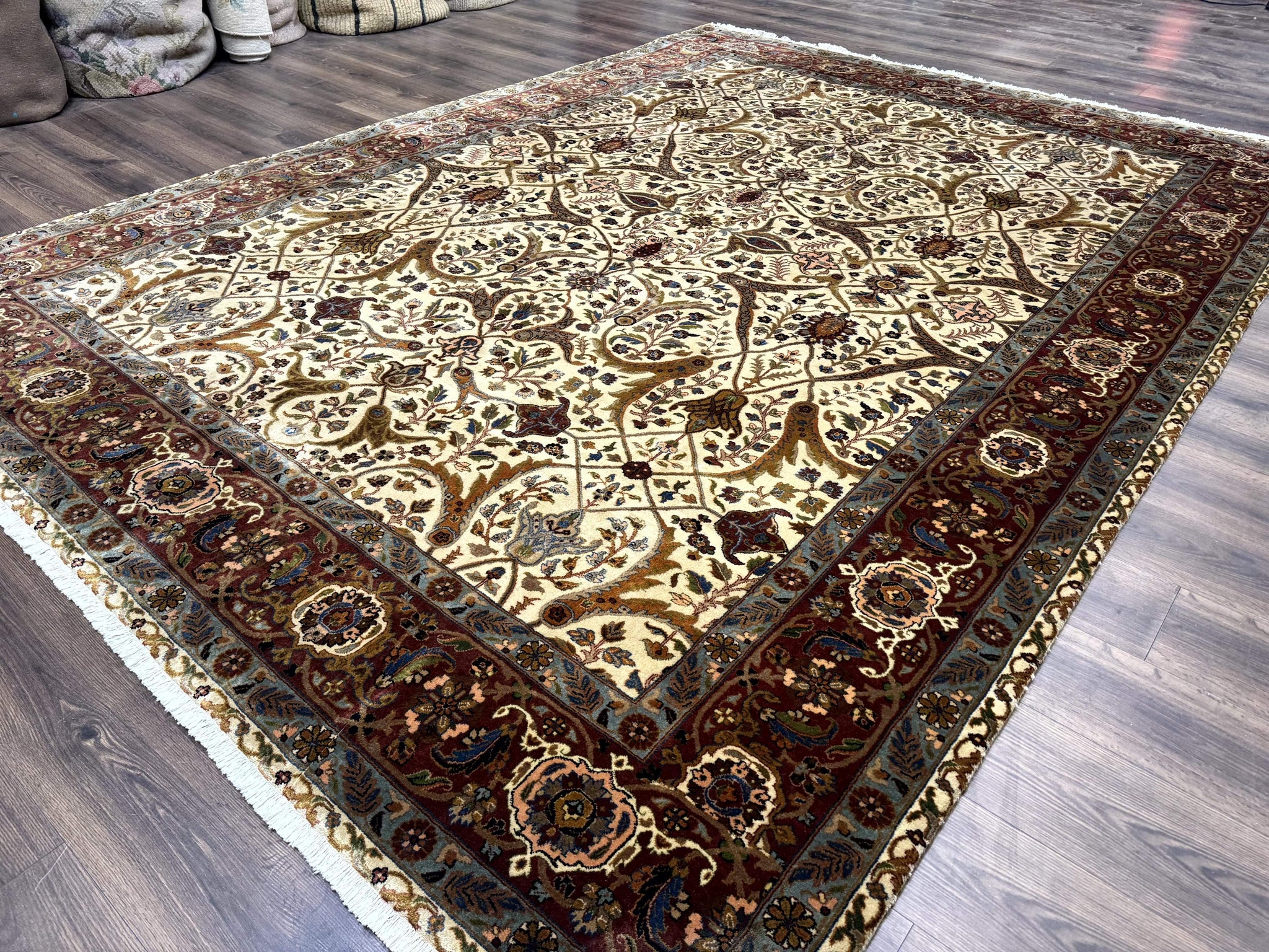 Persian Bidjar Rug 9x12 - Mustafi Allover Pattern - Traditional Carpet by Jewel Rugs
