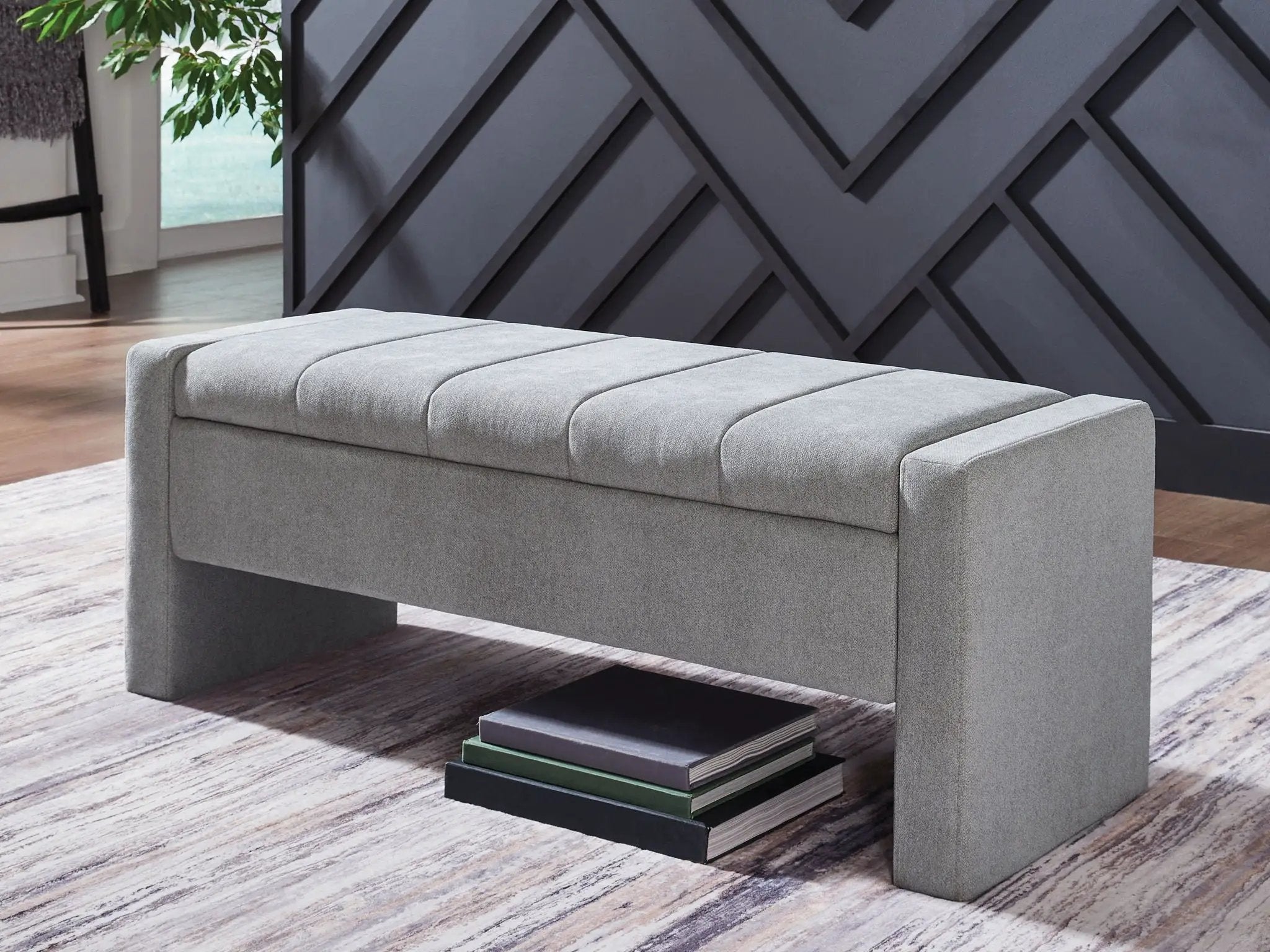 Akselman - Storage Bench - Gray by Unique Piece Furniture