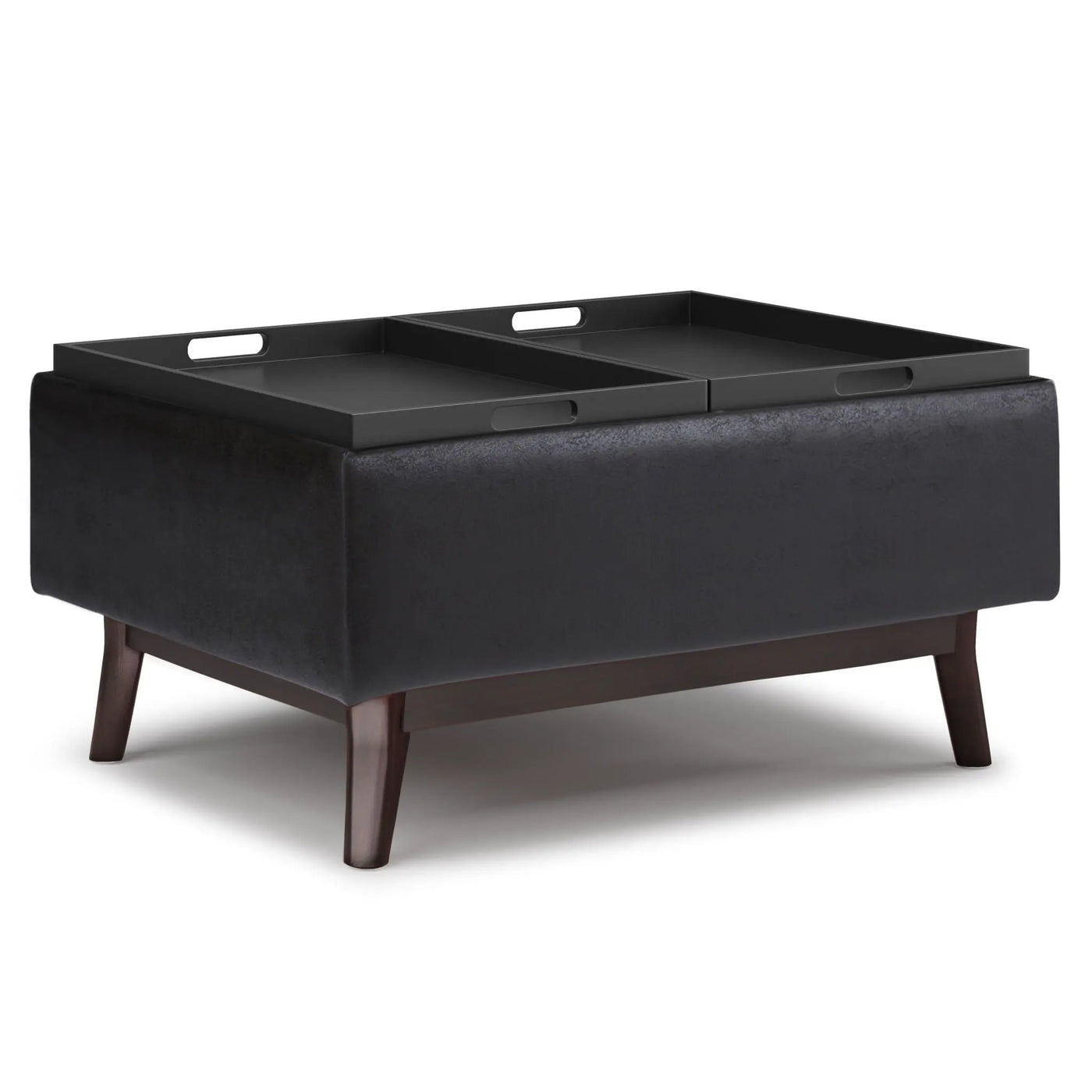 Owen - Tray Top Small Coffee Table Upholstered Storage Ottoman by Unique Piece Furniture