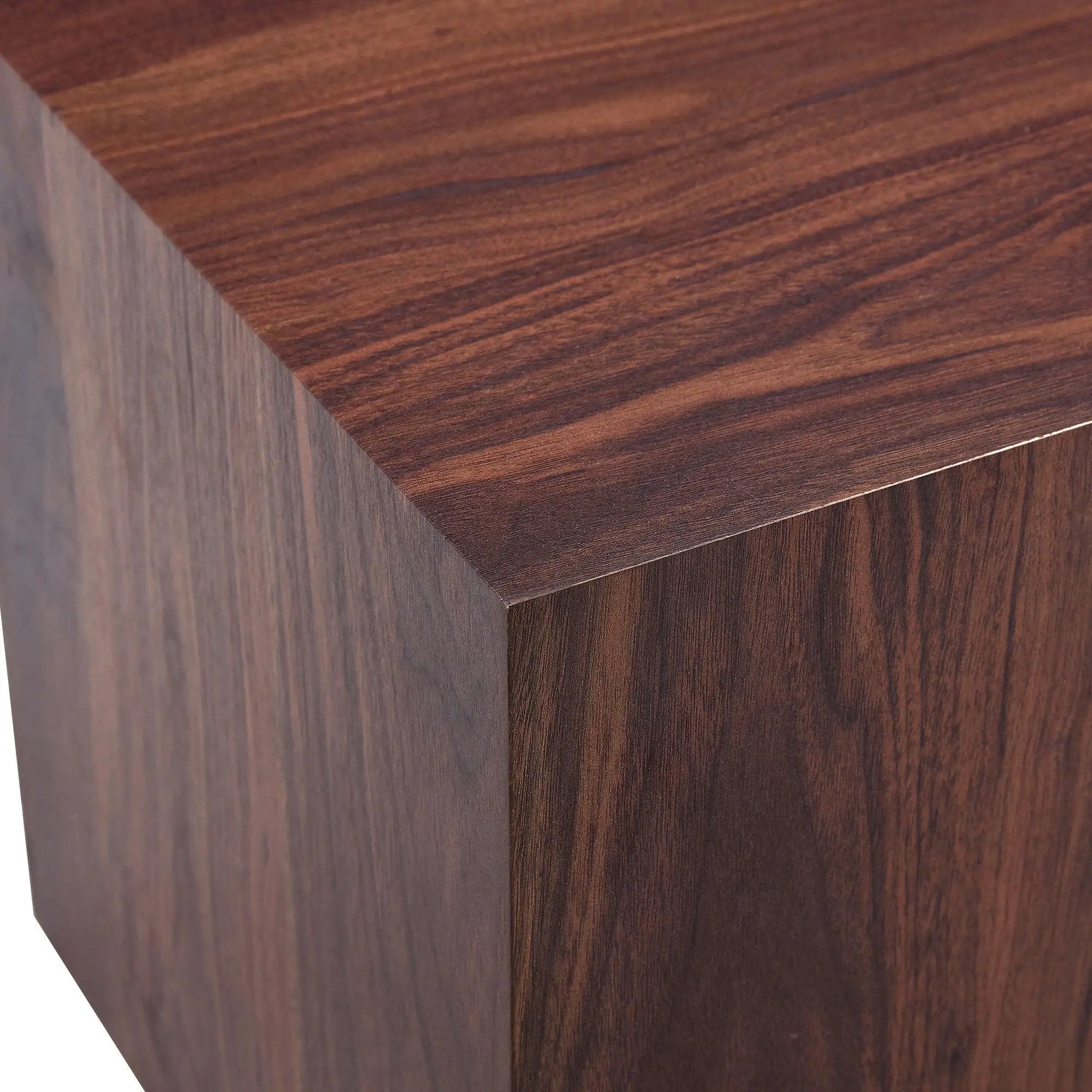 Luxurious Wood Grain Coffee Table Elegant Design For Living Room - Walnut by Unique Piece Furniture