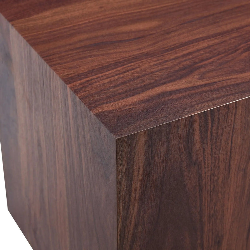 Luxurious Wood Grain Coffee Table Elegant Design For Living Room - Walnut by HouseOfZazla