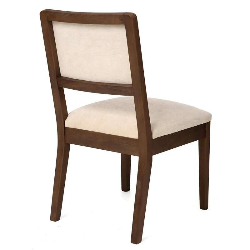 Set of 2 Compact Rubber Wood Dining Chairs, photo 4 of 10
