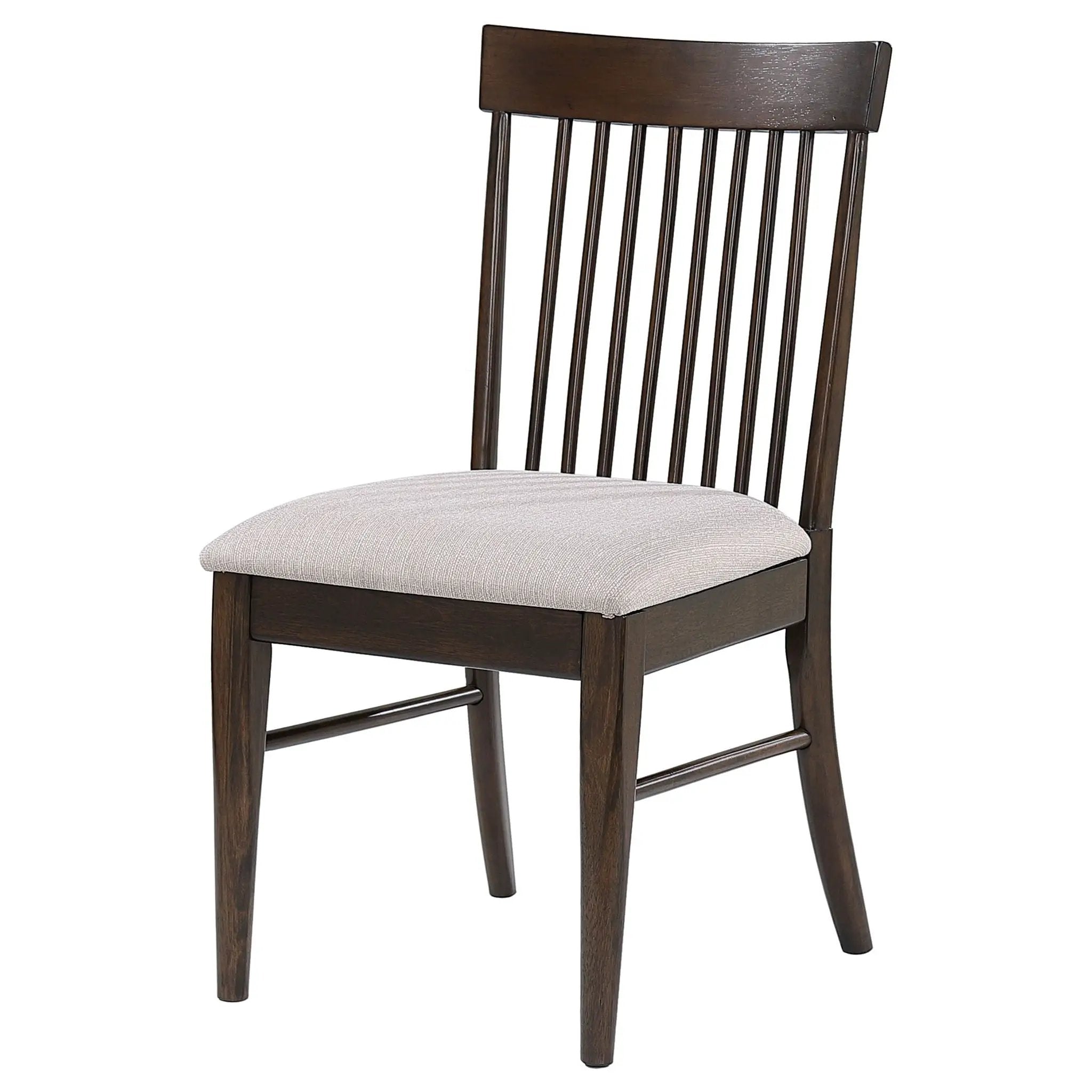 Everton Wood Dining Side Chair Dark Walnut (Set of 2) by Unique Piece Furniture