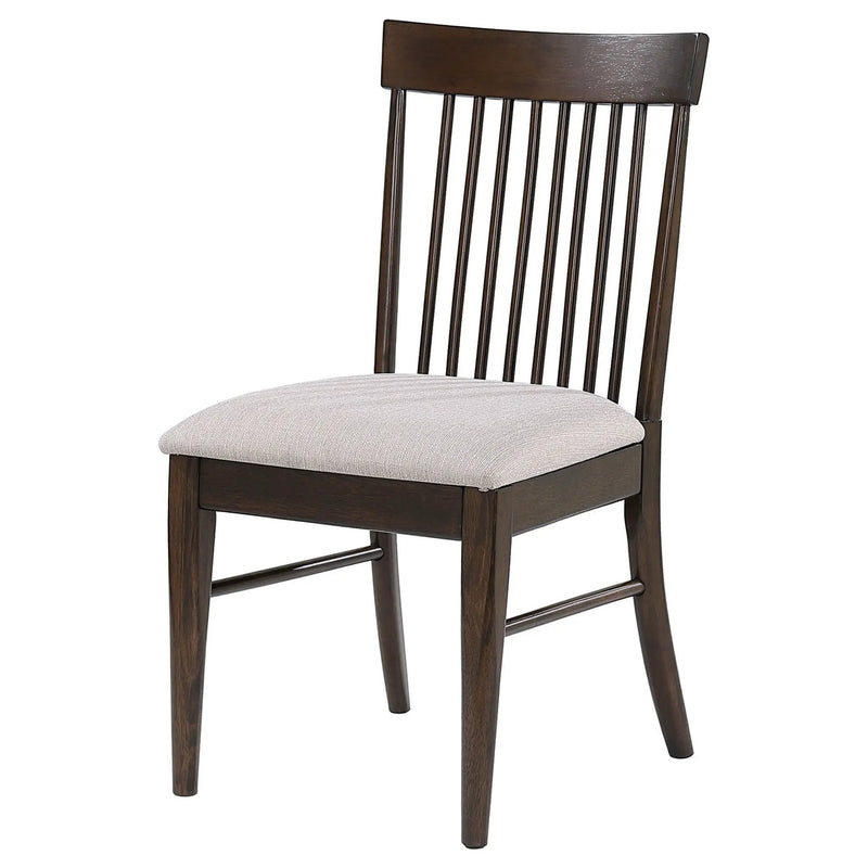 Everton Wood Dining Side Chair Dark Walnut (Set of 2) by Unique Piece Furniture