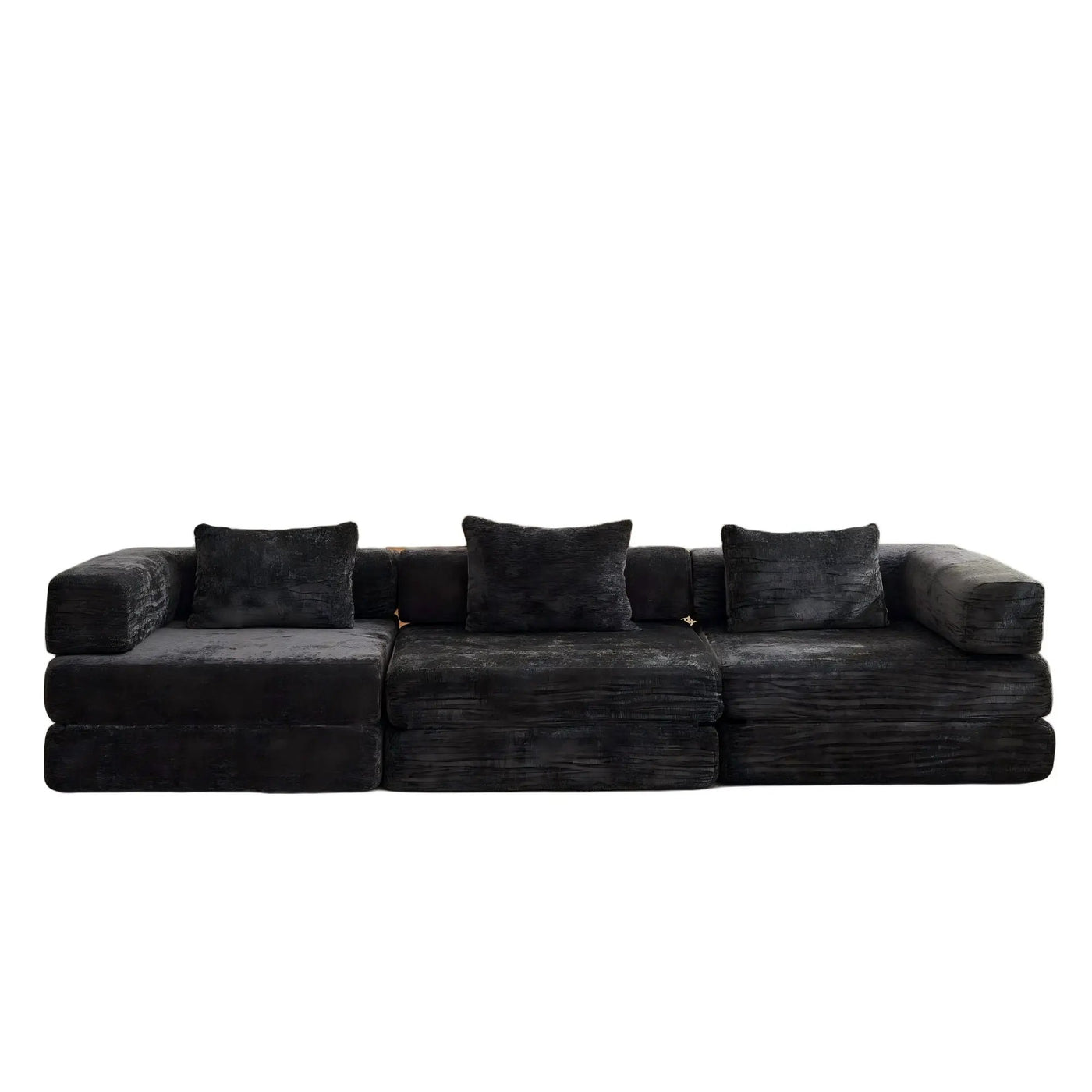 Convertible Floor Sofa Bed, Boneless Modular Sectional Sofa For Living Room by Unique Piece Furniture