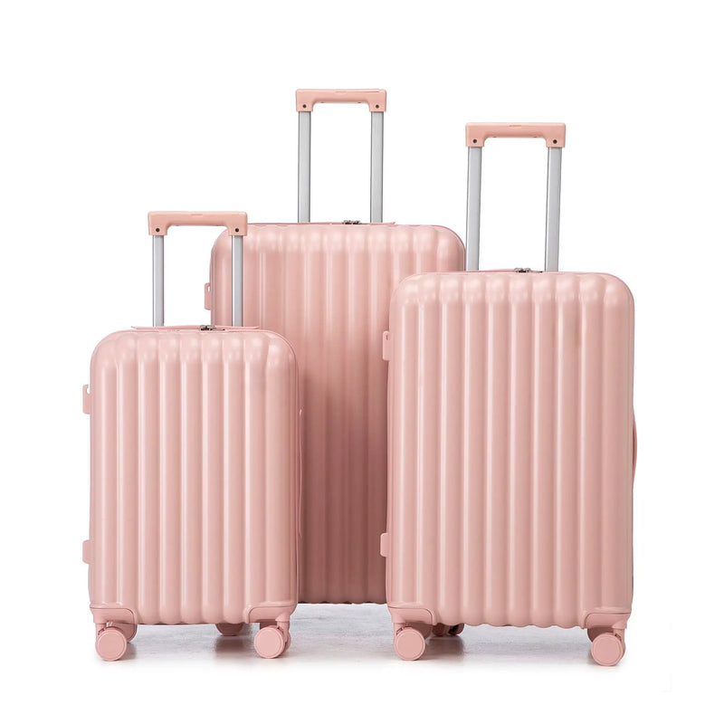 20" / 24" / 28" 3 Pieces / Set Spinner Wheel Luggage, Carry On Suitcase, With Cup Holder & USB Port & Phone Holder by HouseOfZazla
