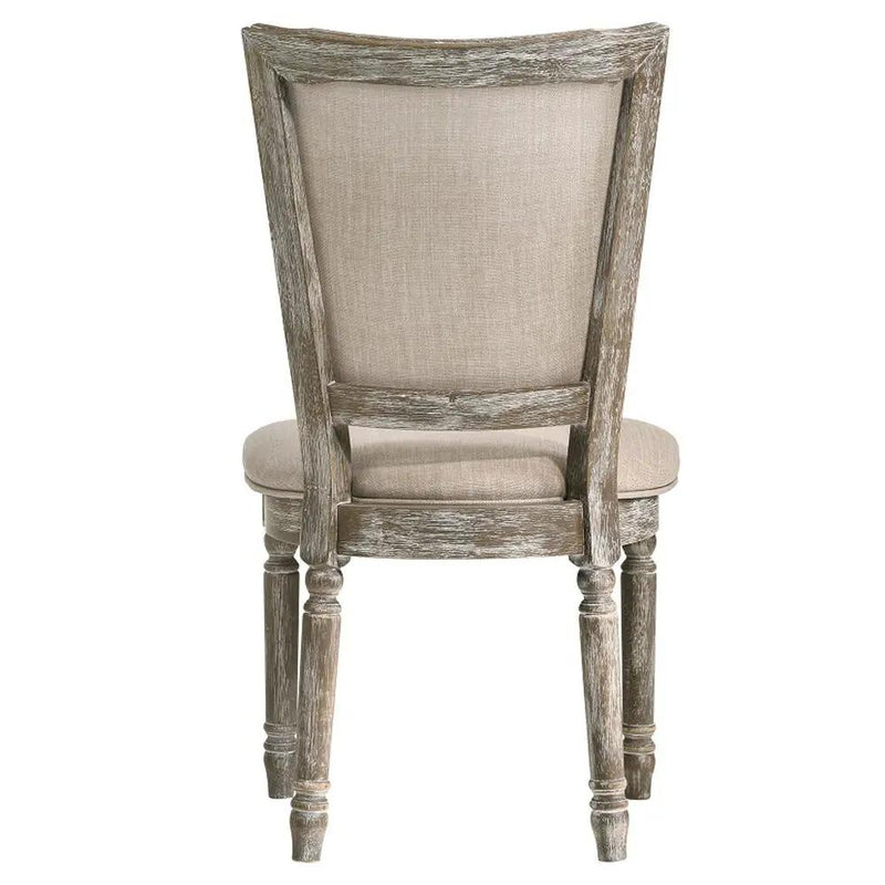 Gabrian - Fabric Side Chair (Set of 2) - Two-Tone Beige & Reclaimed Gray by Unique Piece Furniture