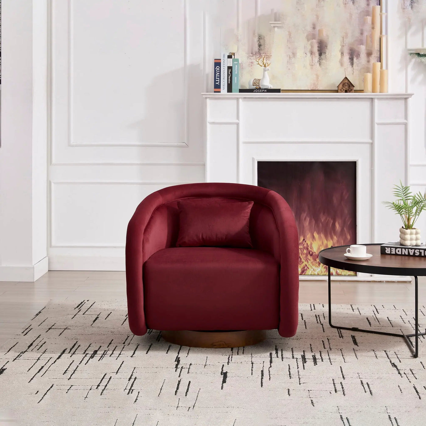 Swivel Accent Chair With 360 Degree Rotating by Unique Piece Furniture