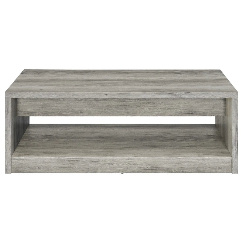 Nuberg - 2 Piece And End Table Set With Storage Drawers - Gray by HouseOfZazla