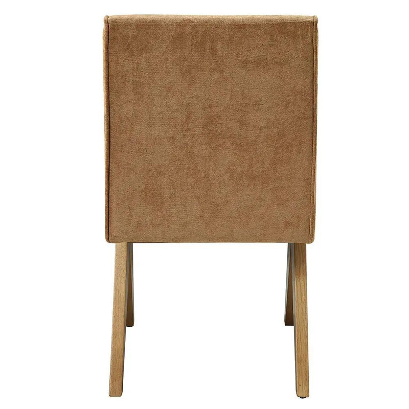 Zoey - Side Chair (Set of 2) - Chocolate Chenille & Oak by Unique Piece Furniture
