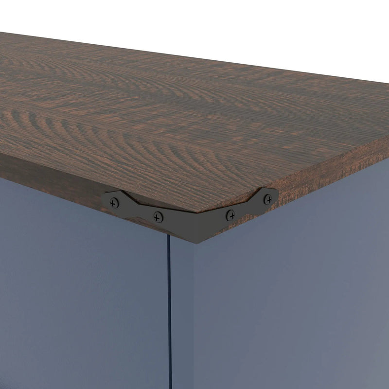Double Tilt Out Trash Cabinet With Hideaway Drawer And Barn Door Style by HouseOfZazla